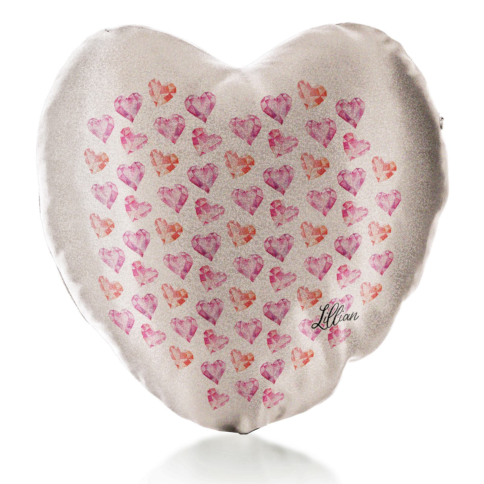 Heart shaped hot sale personalised cushions